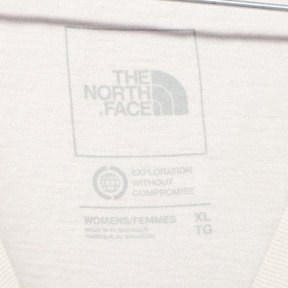The North Face Tank Top Womens XL Half Dome Center Logo White Sleeveless - Picture 4 of 7